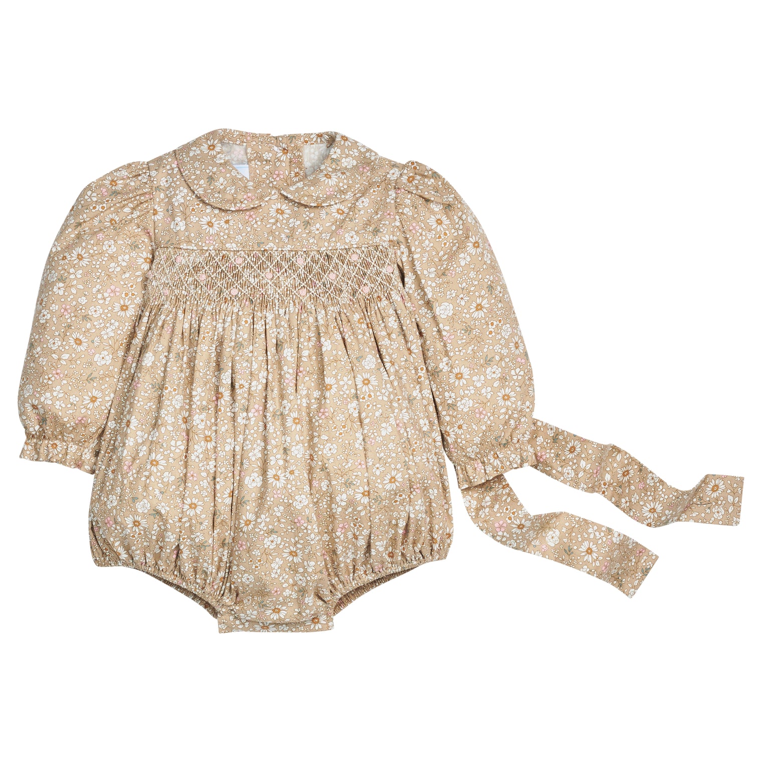 Smocked Charlotte Bubble - Camden Floral
