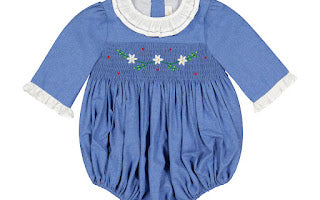 Heidi Blue Long Sleeve Bubble