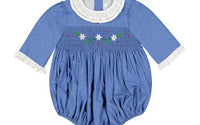 Heidi Blue Long Sleeve Bubble