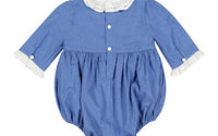 Heidi Blue Long Sleeve Bubble