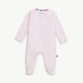 Love Lines Pink Pointelle Footie - Magnetic Me