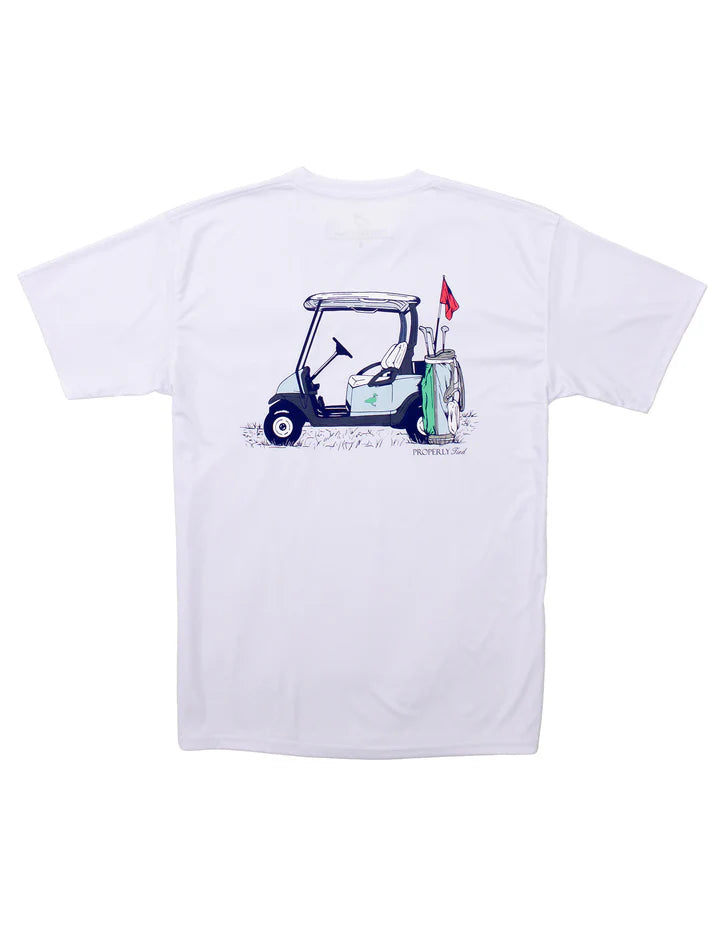 Boys Performance Tee SS Country Club White