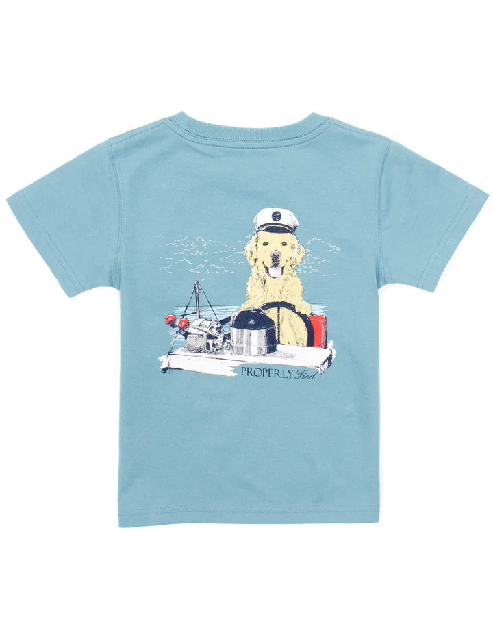 Golden Captain Shirt Coastal Sky