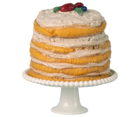Party Cake and Cake Stand, Mouse, Off White