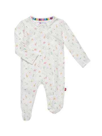 Pink Little Bitty Pretty One Modal Magnetic Footie - Magnetic Me