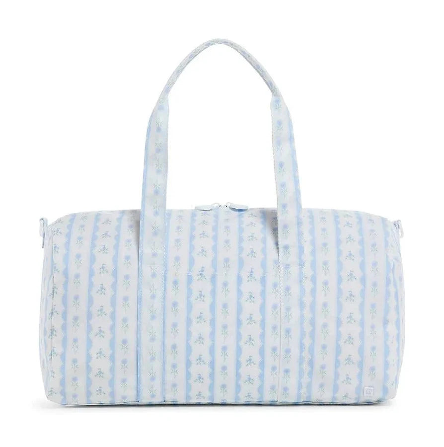 Weekender Duffel Bag- Ribbon Floral Blue