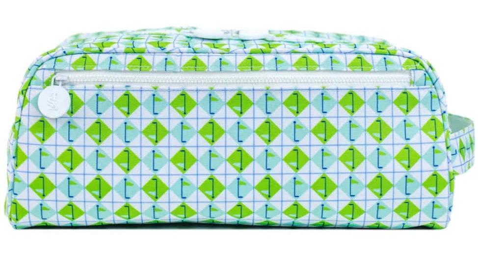 Show Bag- Tee Time Aqua Green Diamond Golf Shoe